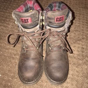 CAT steeled toed boots